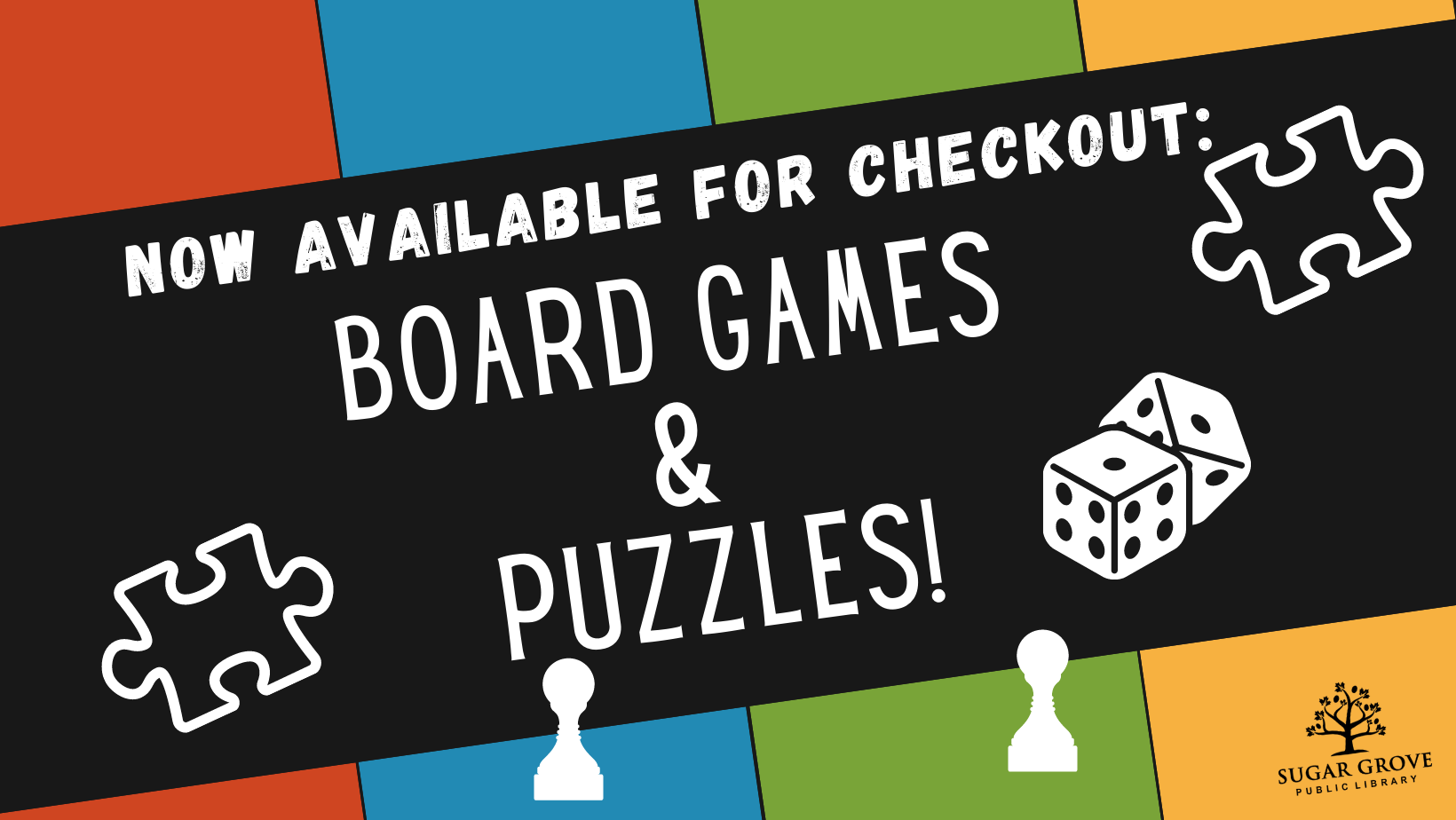 board games and puzzles available now!